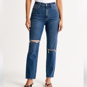 Ankle straight high rise, curve love